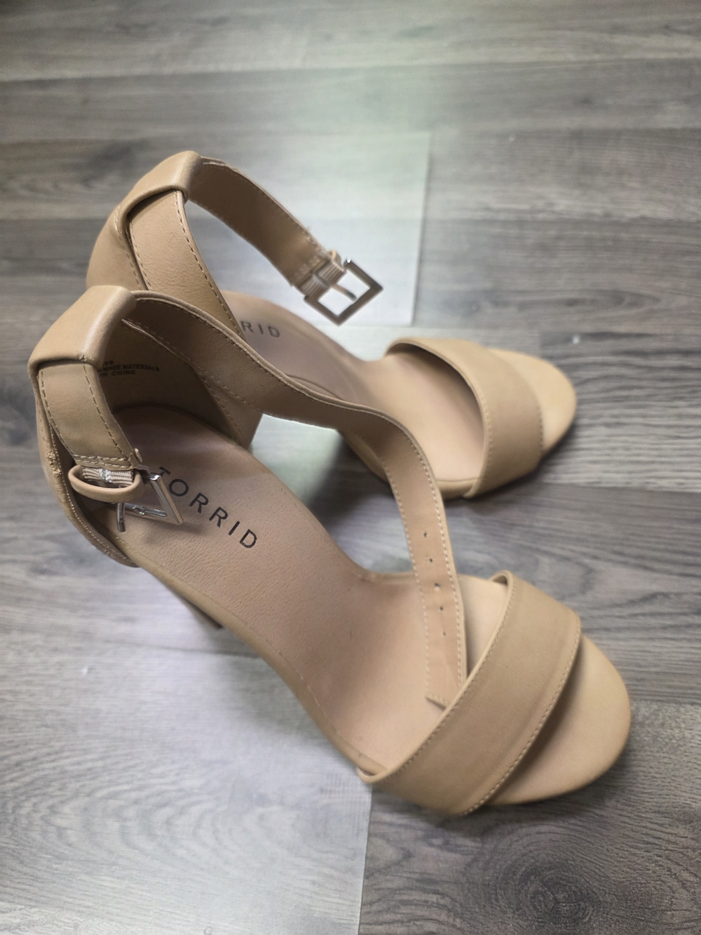 Torrid Nude Ankle Strap Sandals - Picture 3 of 6